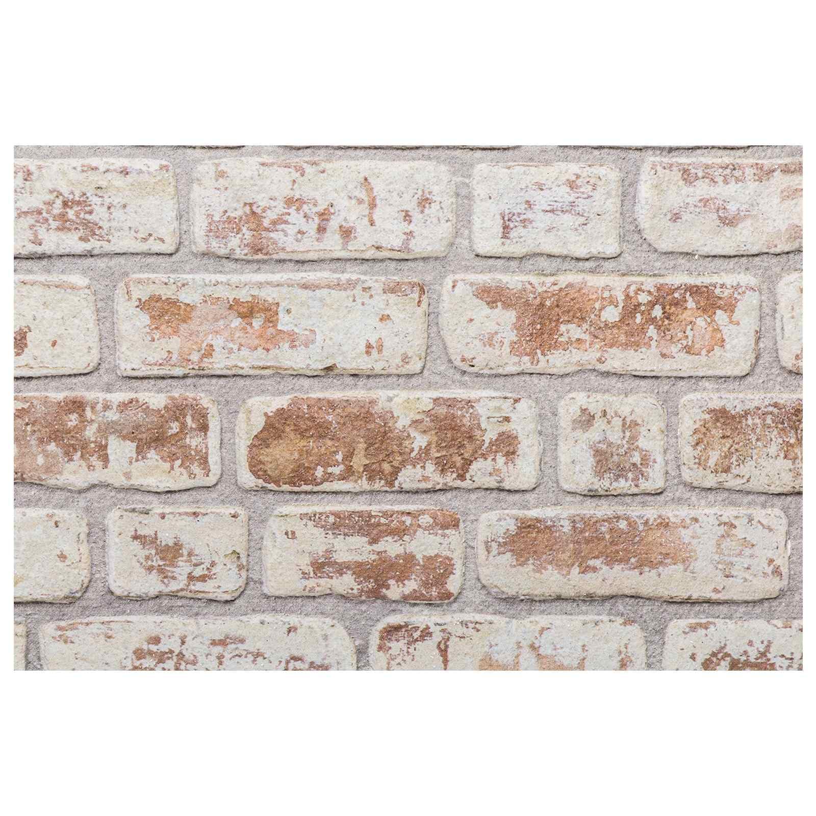 Paneles de pared (10 unidades, espuma EPS, 100 x 50 cm), color rojo y