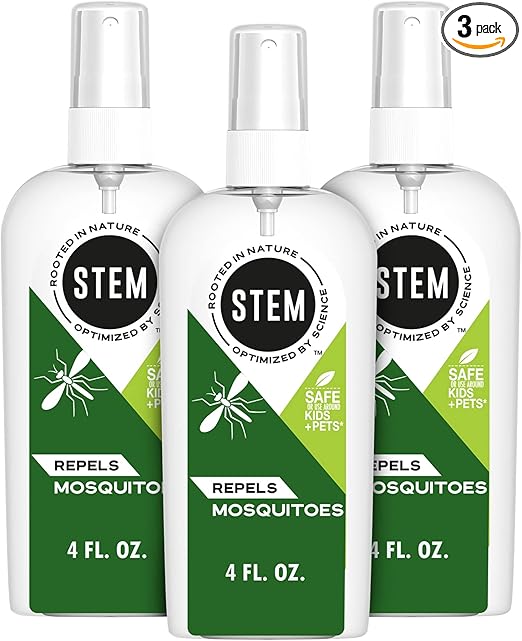 Stem Repels Mosquitoes: Mosquito Repellent Spray With Botanical Extracts; 4 fl oz (Pack Of 3)