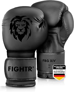 FIGHTR Boxing Gloves 8-16oz: Max Protection & Wrist Stability for Boxing, MMA, Muay Thai, Kickboxing - Men & Women