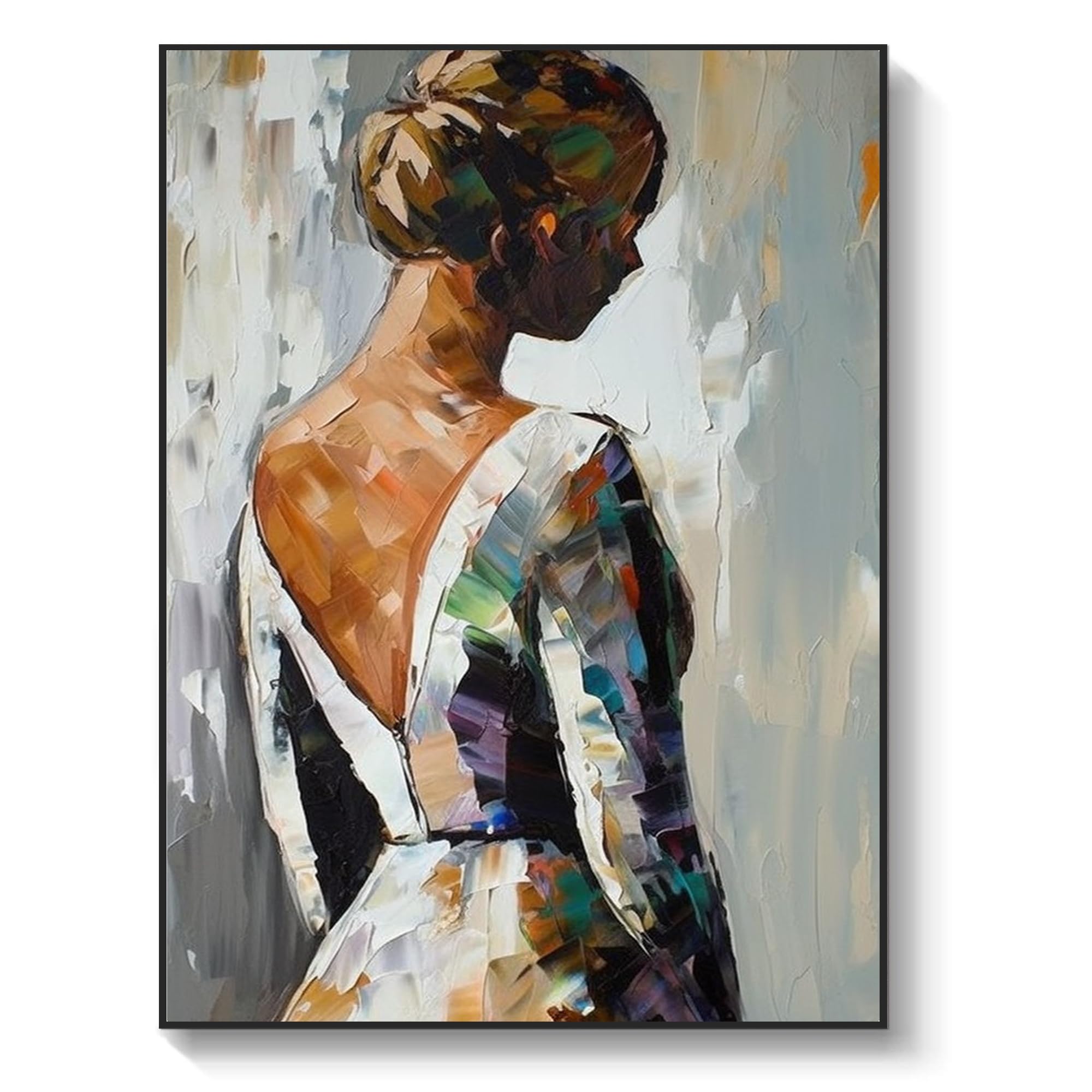 Amazon.com: Yahedoba Original female oil painting, original