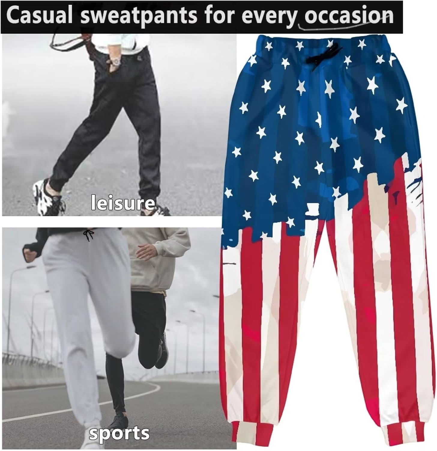 Men Women Casual Gym Workout Track Pants Comfortable Slim Fit Bundle Sweatpants with Side Pockets S-5XL