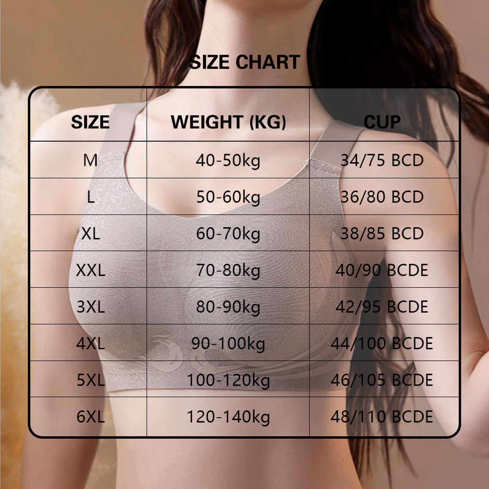 BH Damen ohne bügel Push up Nahtloser BH große größen Atmungsaktiv