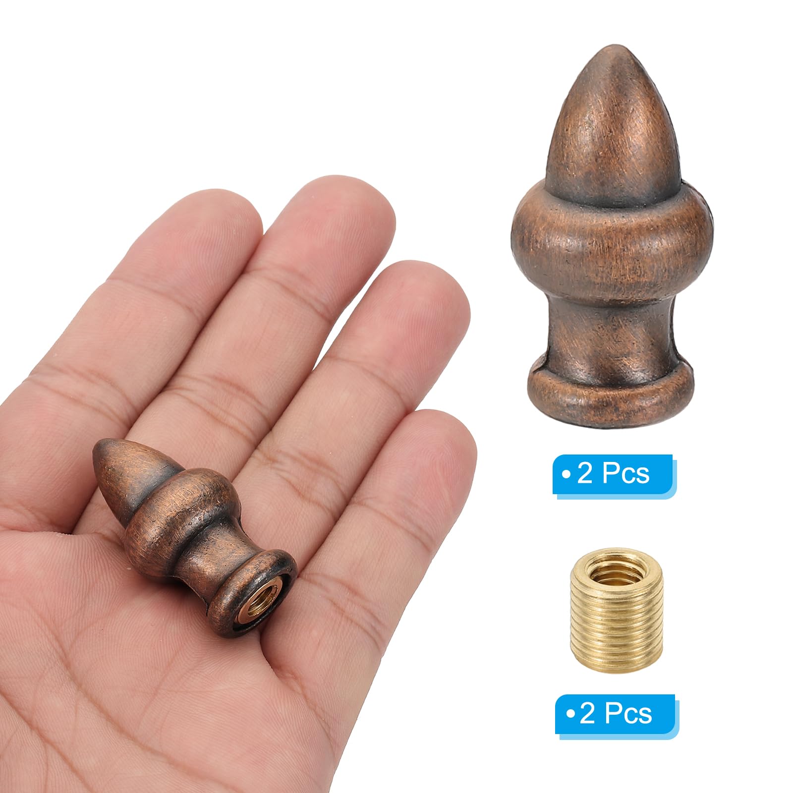 PATIKIL 36 x 20mm Lamp Finials Caps Knob - Image 3