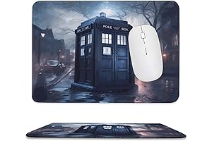 Doctor Who Tardis Mouse Pad - Anti-Slip Desk Mat for Gaming and Office