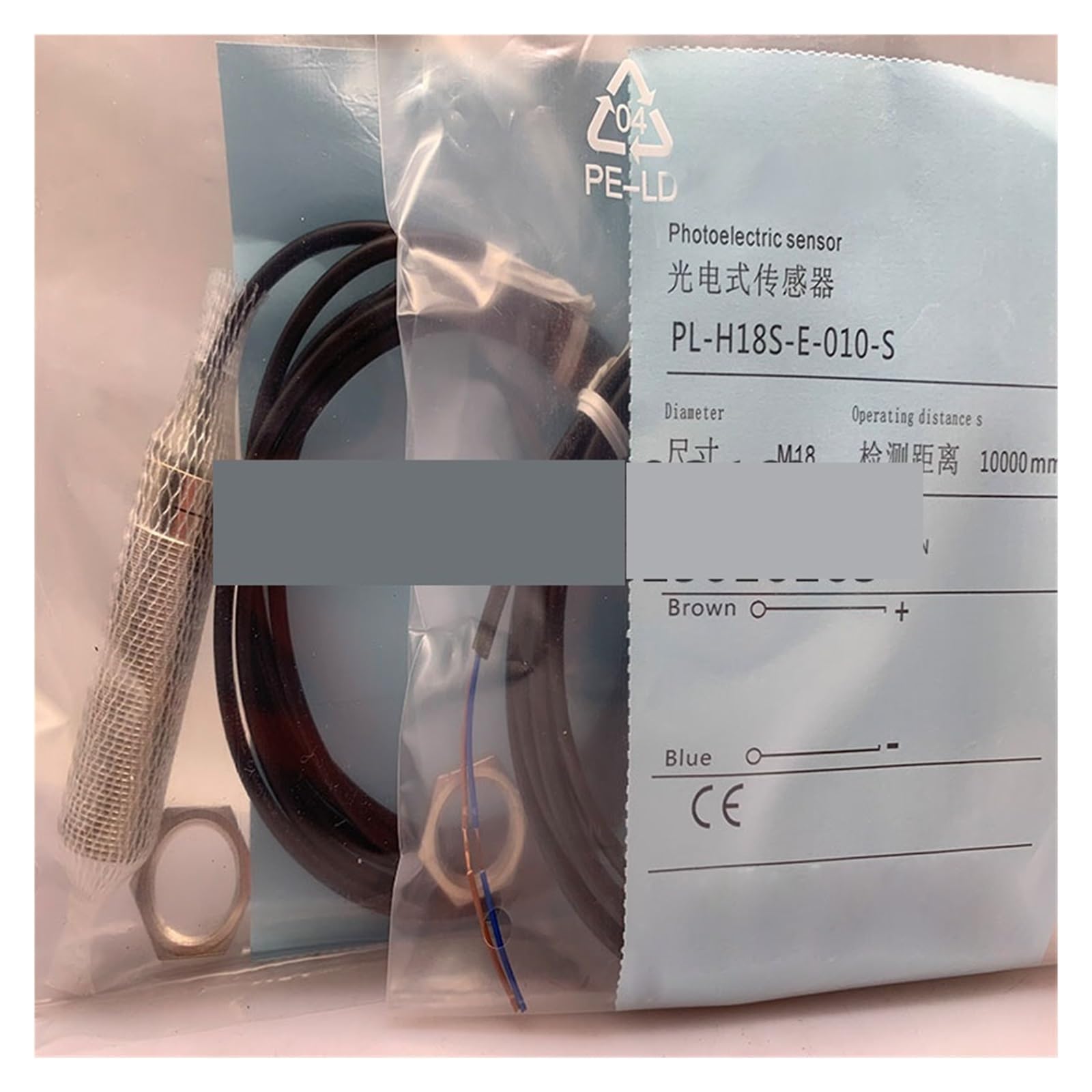 Capteur PL-H18S-E0-010-S de proximité inductif fileté 18mm