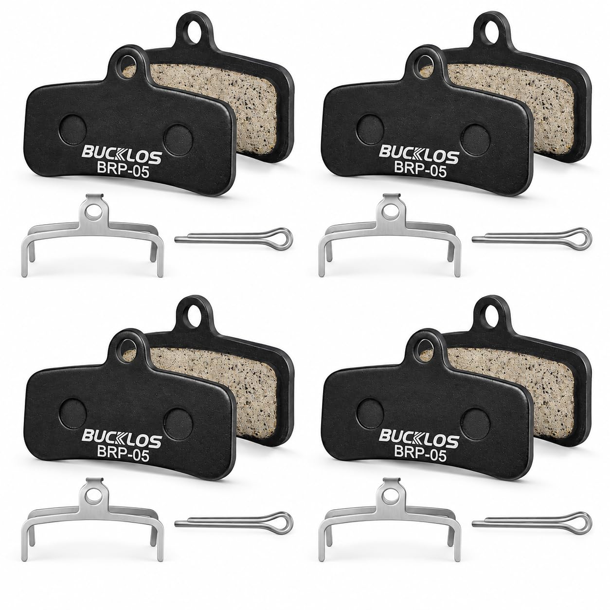 Resin Disc Brake Pads 4Pairs MTB Ebike for BUCKLOS BRP-05 Hydraulic