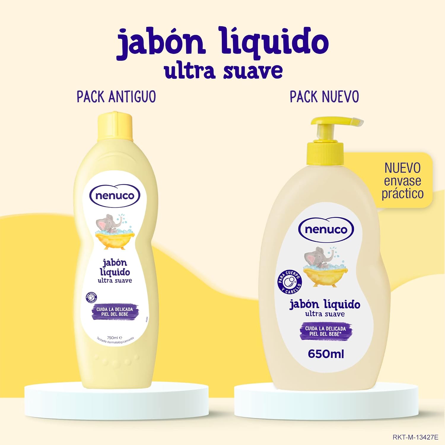 Jabón Líquido Ultra Suave, con Aloe Vera, para Cuerpo y Cabello, 650 ml