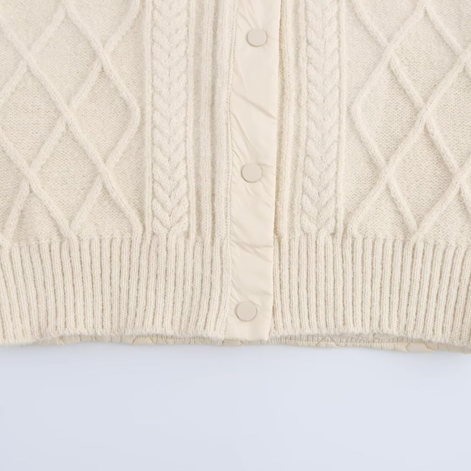 Women’s Quilted Hooded Knit Vest Lightweight Padded Sleeveless Jacket, Casual Retro Layered Sweater Vest for Fall Winter - Image 4