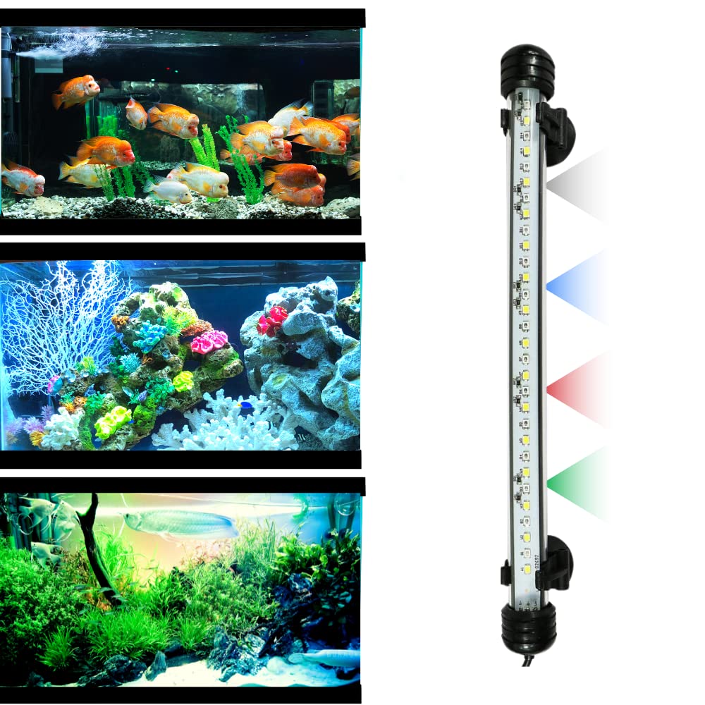 Buraq Mix Color Aquarium Fish Tank Light - For Making Your Fish Tank Superior, Waterproof Ip68 Rated, Light Fully Submersible Decorative Lamp (Can Be Used Up To 2.5 Ft Tank, Mix Color) - Glass, Led (B0B1MRJRVL) Amazon Price History, Amazon Price Tracker