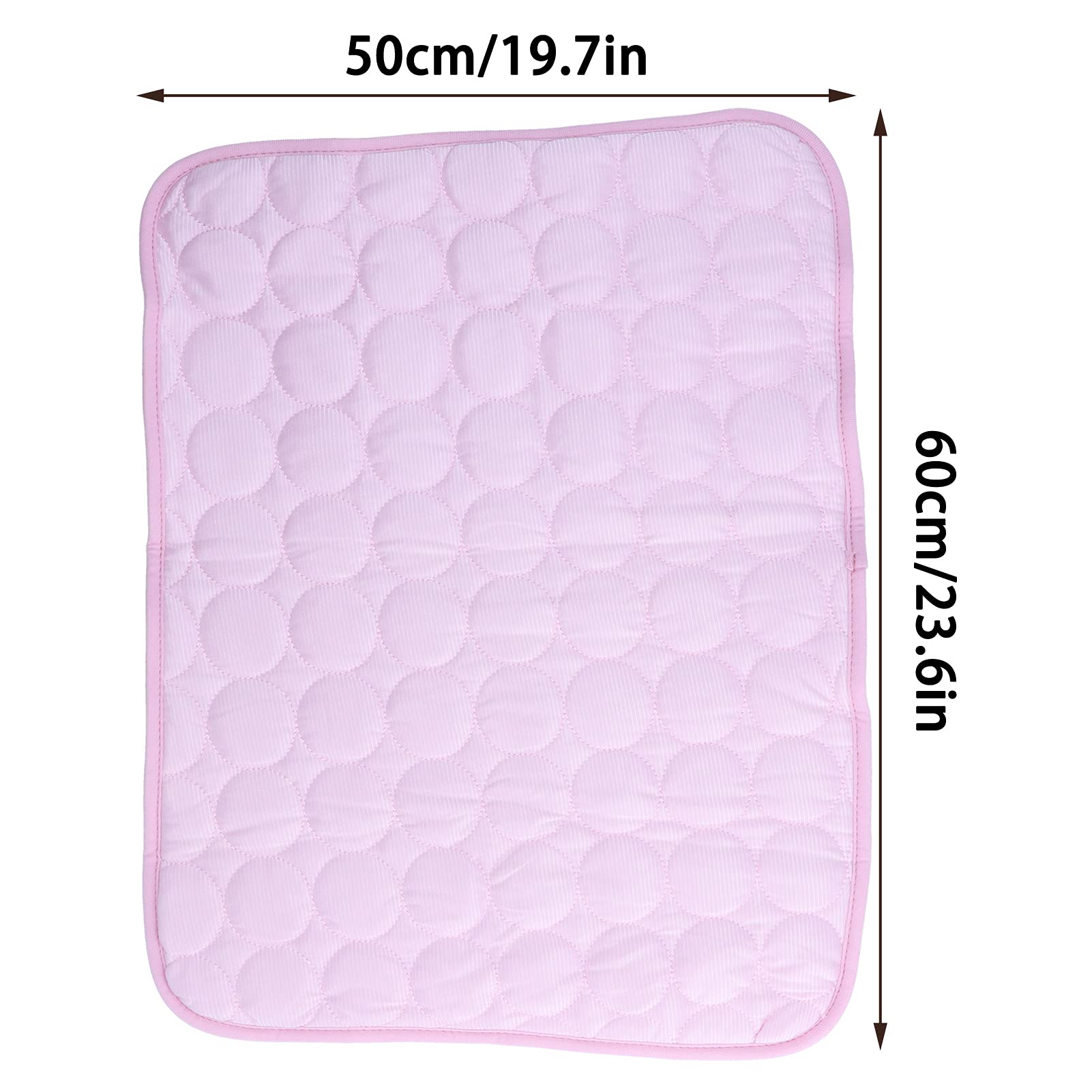 lvifloae Pet Cooling Pad Breathable Foldable Pet Self Cooling Blanket Pad for Dogs Big and Small Enjoy Cooling for Small, Medium and Large Dogs and Cats (50x40cm) (M(60 * 50cm))