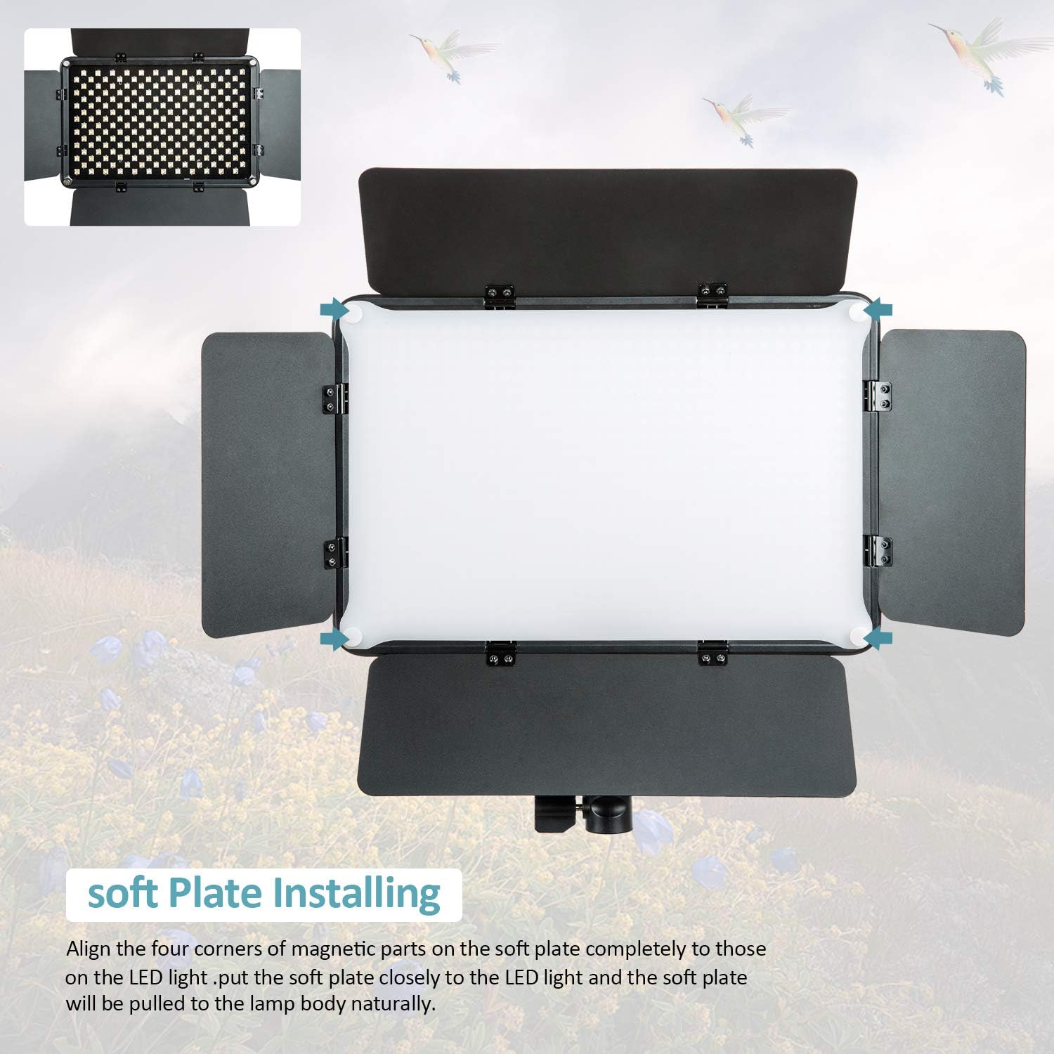 Flаѕh Dеаlѕ - 60% оƒƒ VILTROX 50W/4700LM 3300K-5600K Bi-Color Dimmable LED Video Light Panel with Remote Control, Studio Lighting for Tiktok Instagram 🔥 VILTROX 50W/4700LM 3300K-5600K Bi-Color Dimmable LED Video Light Panel with Remote Control, Studio Lighting for Tiktok Instagram