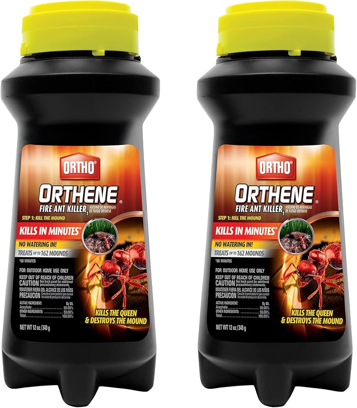 Ortho Orthene Fire Ant Killer1, 12 oz. (2-Pack) | Outdoor Ant Killer, Kills the Queen, No Watering Needed, Begins Working in 60 minutes