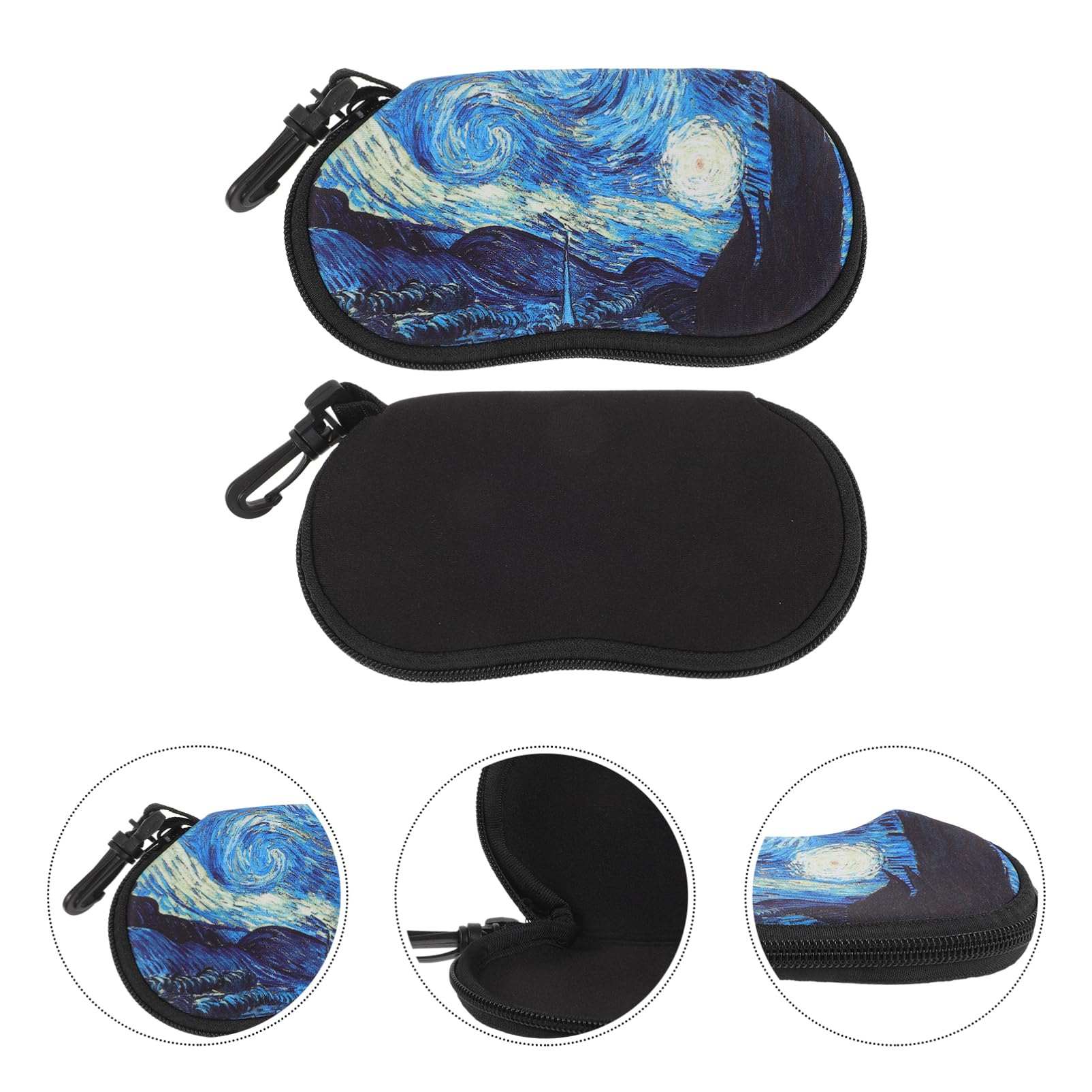 Gafas De Sol Estuche De Gafas Doble Auto Titulares Viajar Hombres Sunglasses Organizer Anteojos Casos Mujeres Adultas Estuche De Anteojos Para Mujer Neopreno