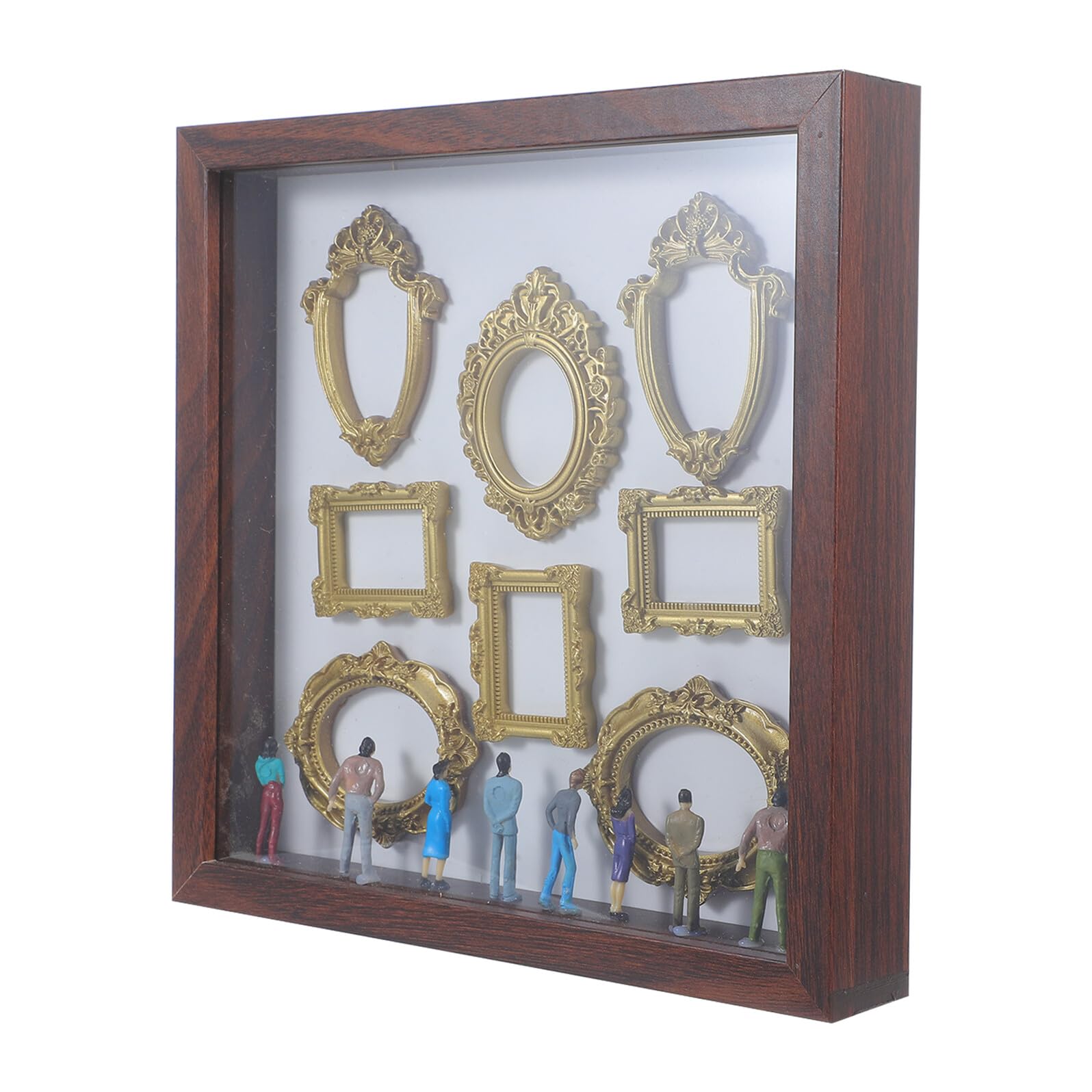 Coffret silhouette musée en bois, le cadeau d'anniversaire artistique idéal
