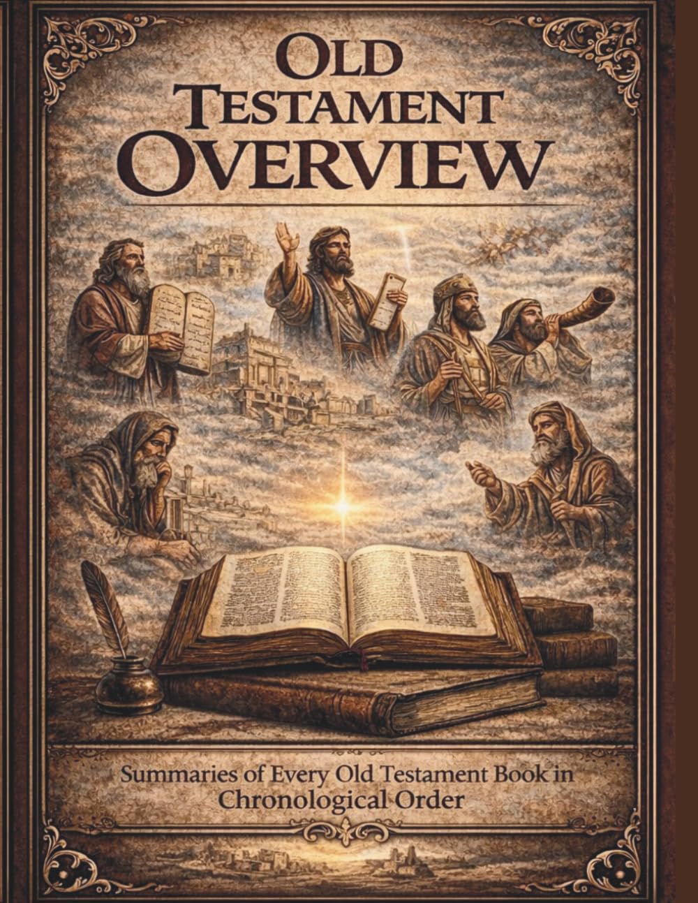 Old Tesament overview In Chronological Order: A Clear and Illustrated Journey Through the Old Testament Overview | 8.5x11, 355 pages | ... Gift for vacations, free times and for studies.
