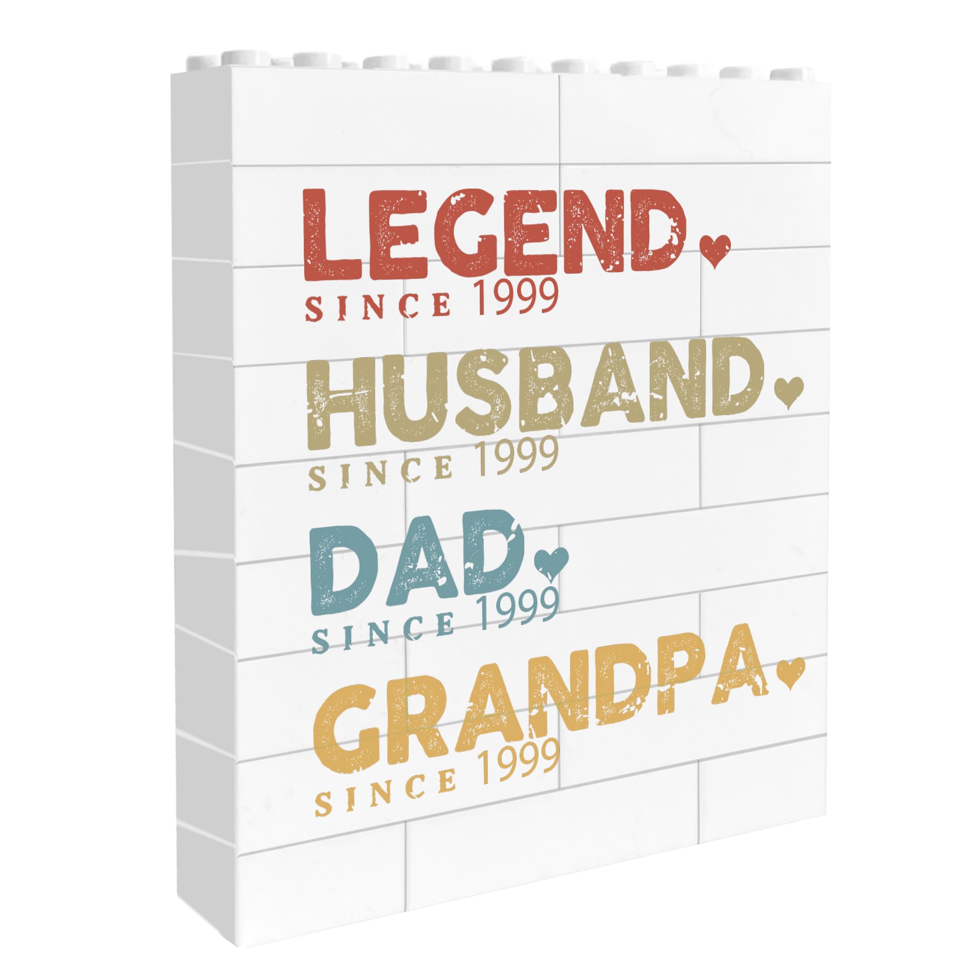 Star Online Personalised Legend Dad Husband Grandpa Building Block Gift Custom Date for Father's Day Grandfather Grandad (Legend)