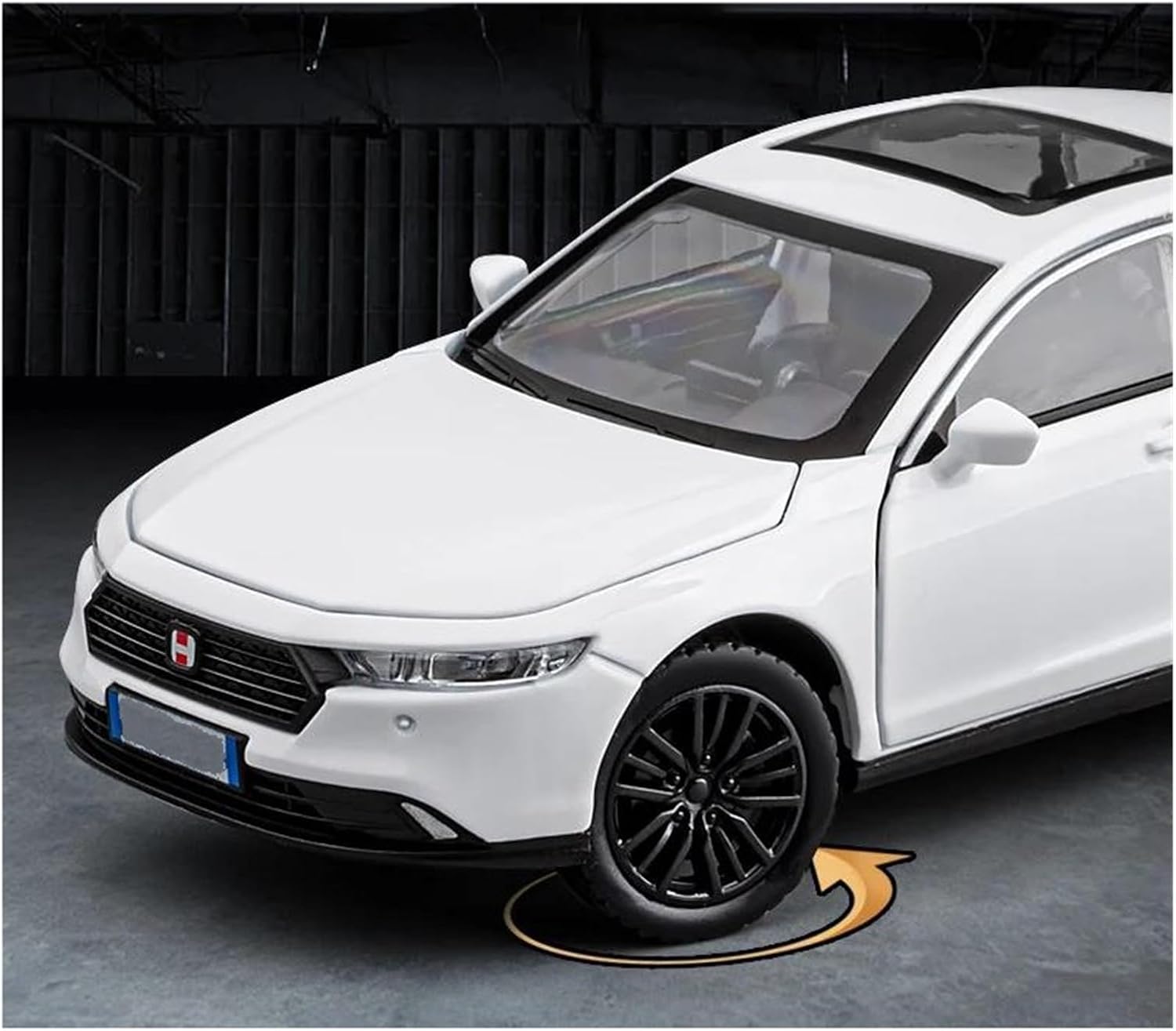 Scale car Model 1:32 for Accord Alloy Car Model Diecast Metal Vehicles ModelHighly Restored Real Car Put in Display Cabinet Suitable for Display(Black)