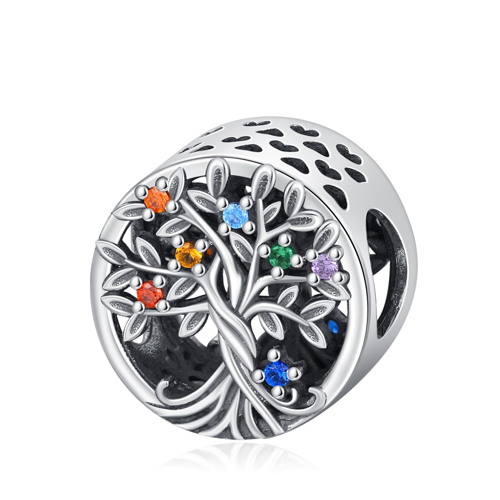 Eusense Abalorios Charm 925 Plata Esterlina Compatible con Pandora Pulsera Europeas Colgantes Día de la madre