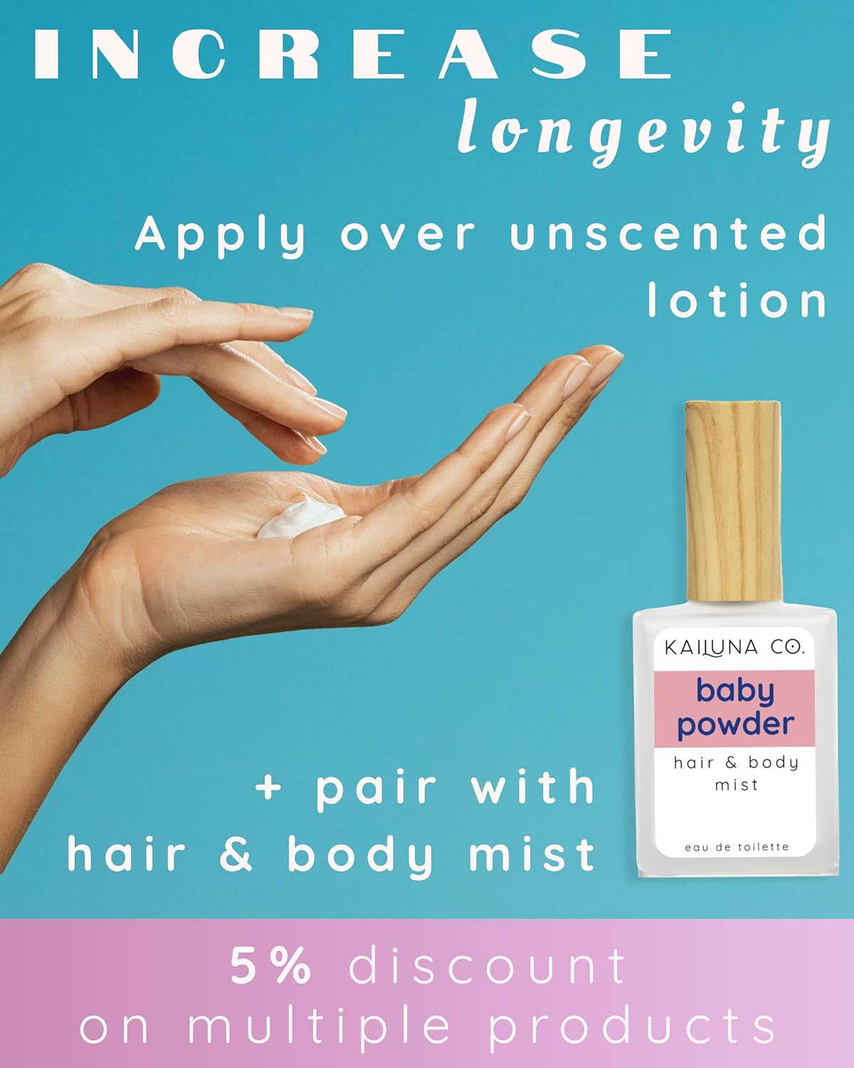 Baby Powder Pure Essential and Fragrance Oil Perfume Roll On with Pure Organic Jojoba Oil, Alcohol Free, Handmade in California - Image 5