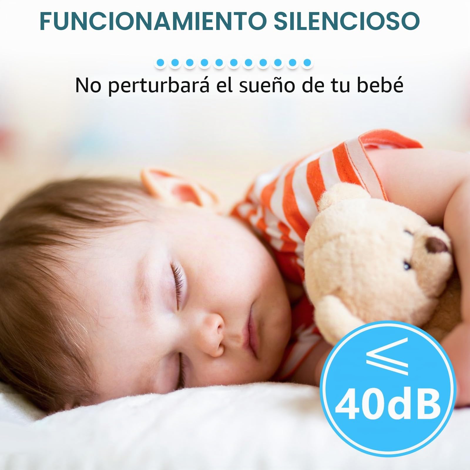 Aspirador nasal para bebé, chupador de nariz de bebé, limpiador de nariz de bebé para niños pequeños con 3 puntas de silicona suave y 3 niveles de succión ajustables, música calmante integrada