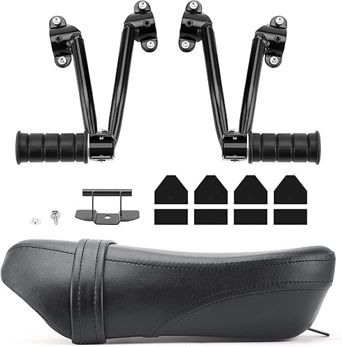 Miniatura 3 de Kit de asiento trasero de pasajero y estriberas de motocicleta compatible con respaldo Kawasaki Vulcan S 650 EN650 VN650 2015-2022