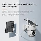 CZEview 2K Outdoor Solar WiFi Surveillance Camera, Alarm System, Wireless Battery Outdoor Camera, 2.4G WiFi, Colour Night Vision, PIR Human Detection, Outdoor Camera - 3