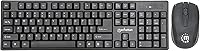 Vista 1 de Manhattan Combo de teclado y mouse inalámbricos, juego de teclado inalámbrico USB de tamaño completo con dongle de 2.4 GHz para PC, computadora