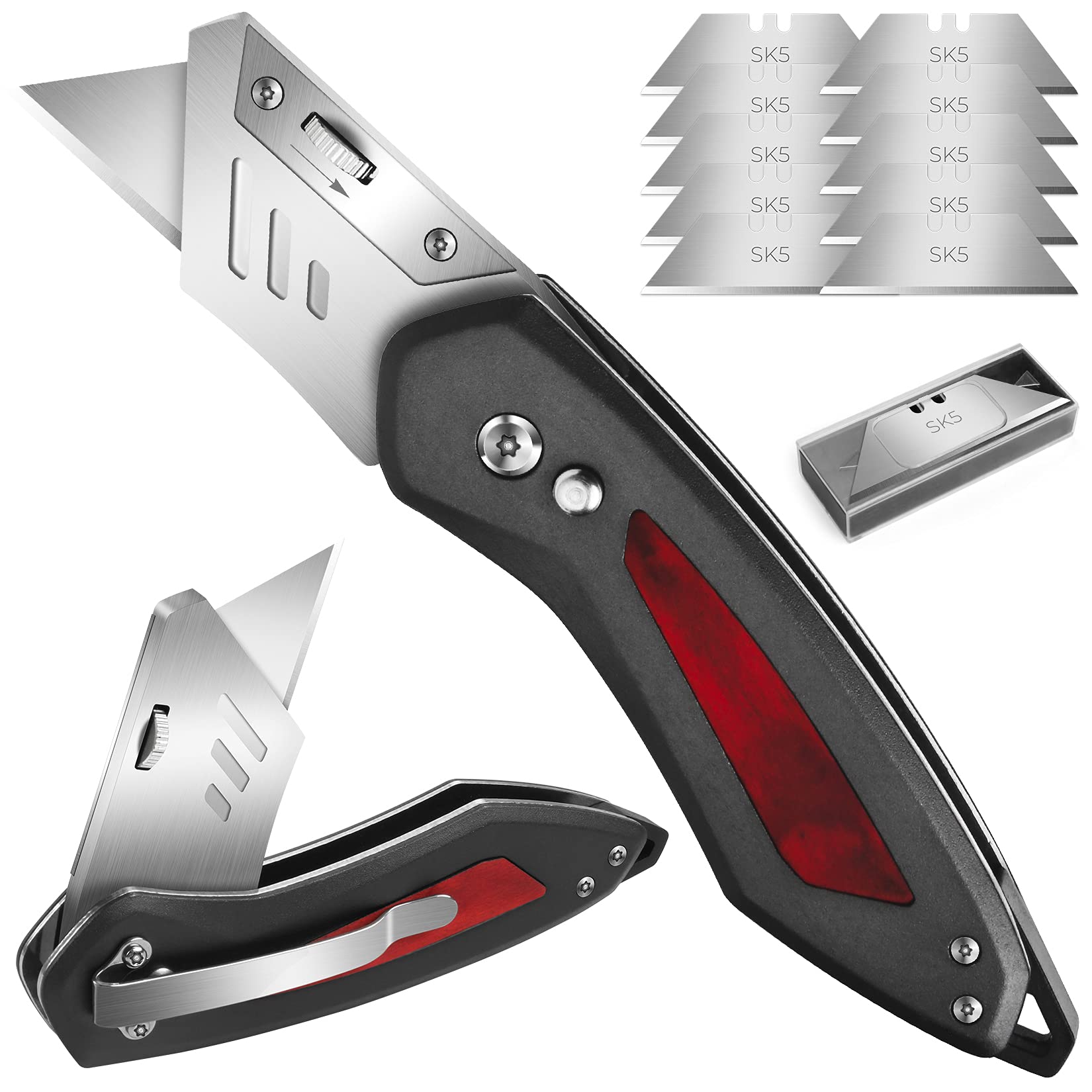 ボックスカッター 収納式多用途ナイフ ユーティリティナイフ Amazon.co.jp: 格納式ユーティリティナイフ、ボックスカッター