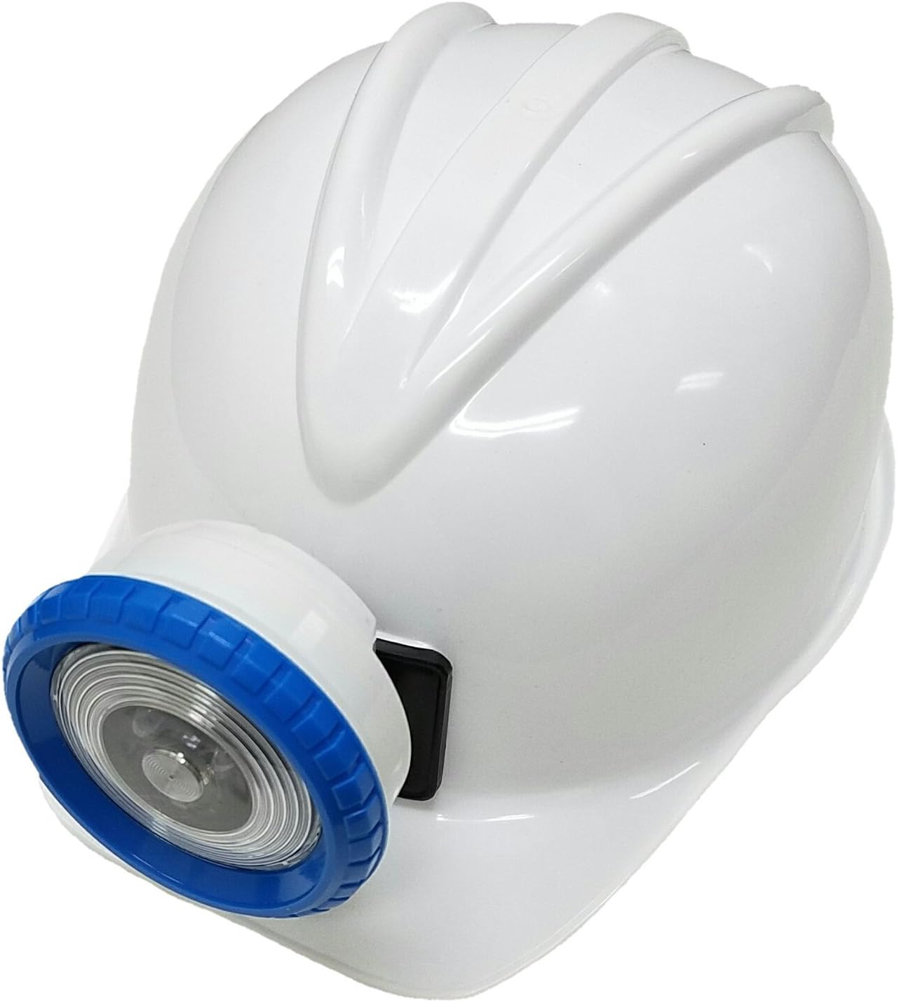 Verisea WHITE Explorer Miner Helmet with Bright, Directional LED Lights (batteries included) | Fully Adjustable Toy Hard Hats for Any Age, Available in 6 Vivid Colors
