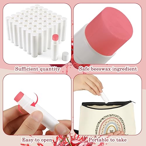 Miniatura 3 de 100 unidades de bálsamo labial hidratante a granel bálsamo labial original cera de abejas crema labial rellenos de calcetines para añadir tus