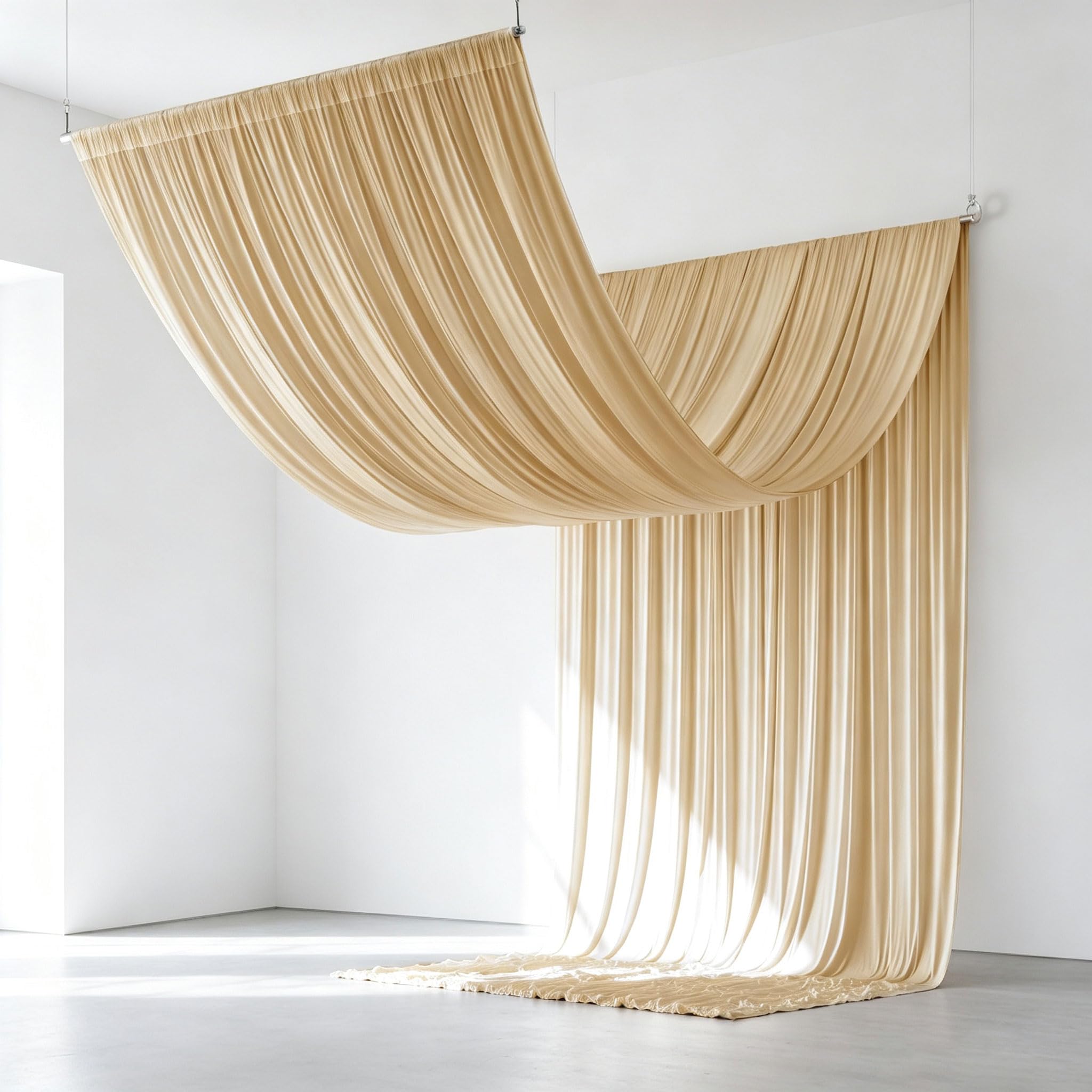 2 Paneles de Paño para Techo 150x600cm para Bodas y Fiestas