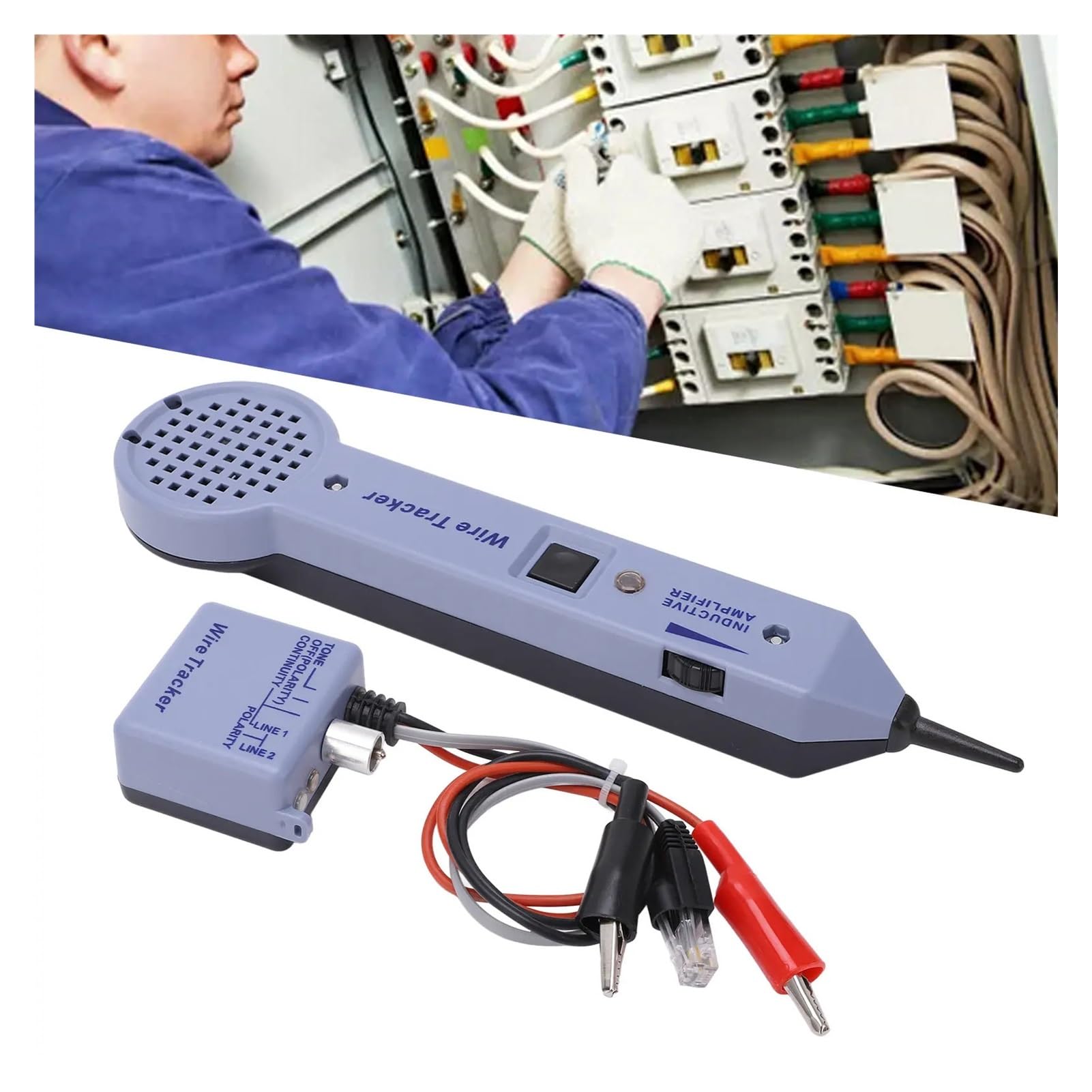 Kit di test for il tracciamento dei cavi rete con rilevatore toner for, amplificatore induzione regolabile, for, filo Prove di trasmissione