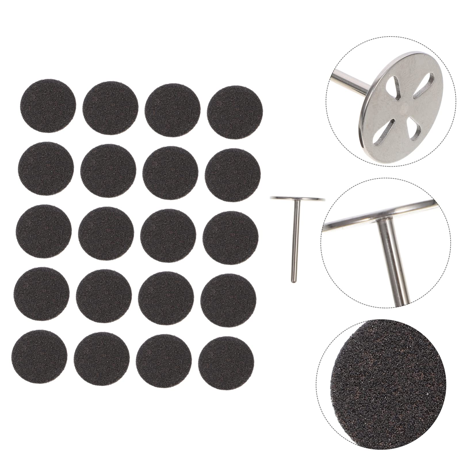 Healvian 4sets Dischi Abrasivi Per Manicure e Pedicure Con Accessori Per Fresatrice Elettrica Di Smerigliatura Professionale Per Unghie e Calli Con Dischi Grana Grossa e Flessibili