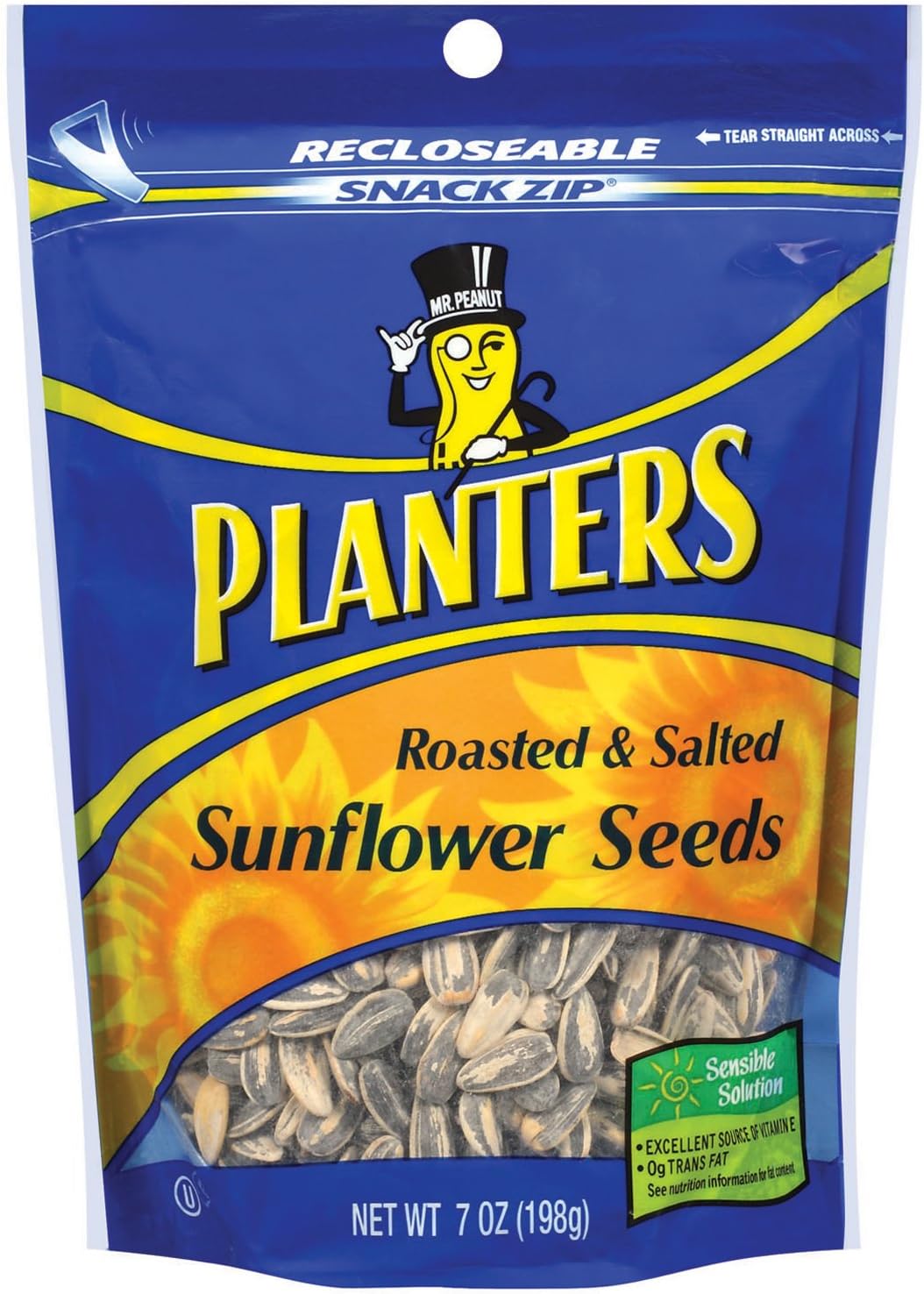 Planters Roasted and Salted Sunflowers Seeds, 7Ounce Bags (Pack of 12