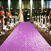 Vista 9 de ShinyBeauty Alfombra de pasillo para boda, 3 x 15 pies, con lentejuelas rojas, alfombra de pasillo de tela para pasillo de boda, suministros de Rojo