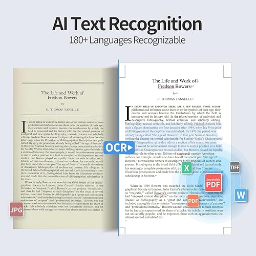 Miniatura 6 de CZUR Aura Pro Book & Document Scanner,Capture A3 & A4, Auto-Flatten & Deskew Powered by AI Technology, Foldable & Portable, Compatible with Windows