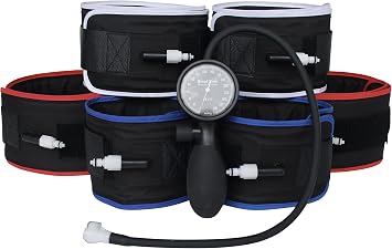 Blood Flow Restriction Cuffs BFR Training Therapy Occlusion Restriction Cuffs with mmHg Monitor and Pump