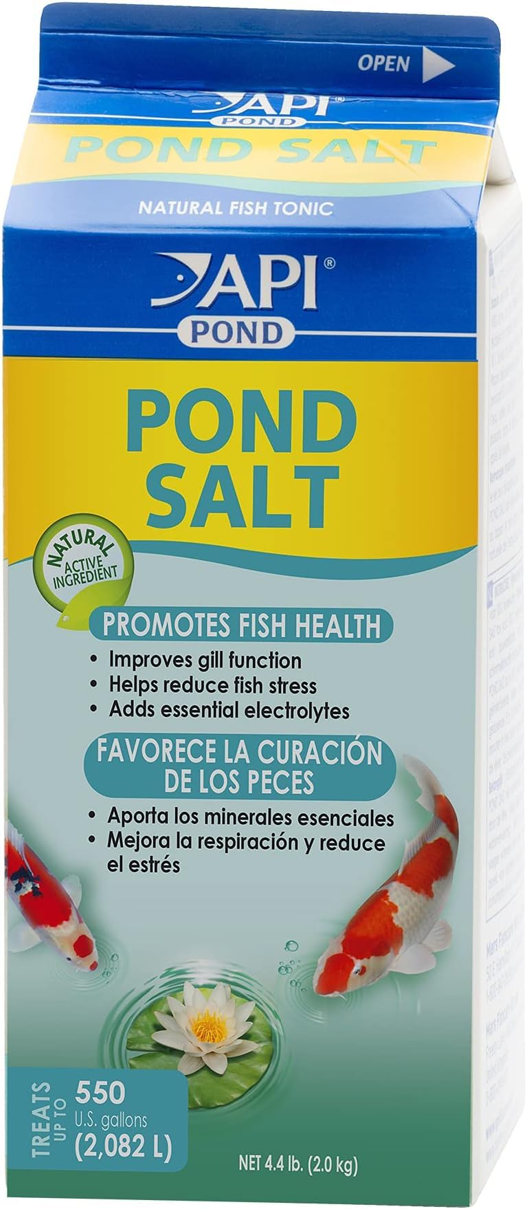 API Pond Salt Pond Water Salt 4.4-Pound Container (Pack of 6)