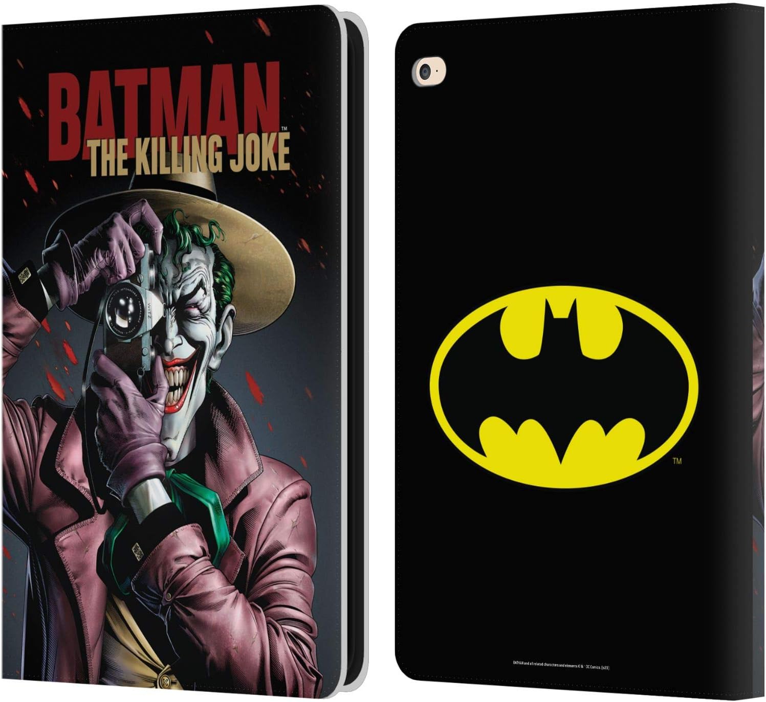 Head Case Designs Officially Licensed Batman DC Comics The Killing Joke Famous Comic Book Covers Leather Wallet Case Compatible with Apple iPad Air 2 (2014)