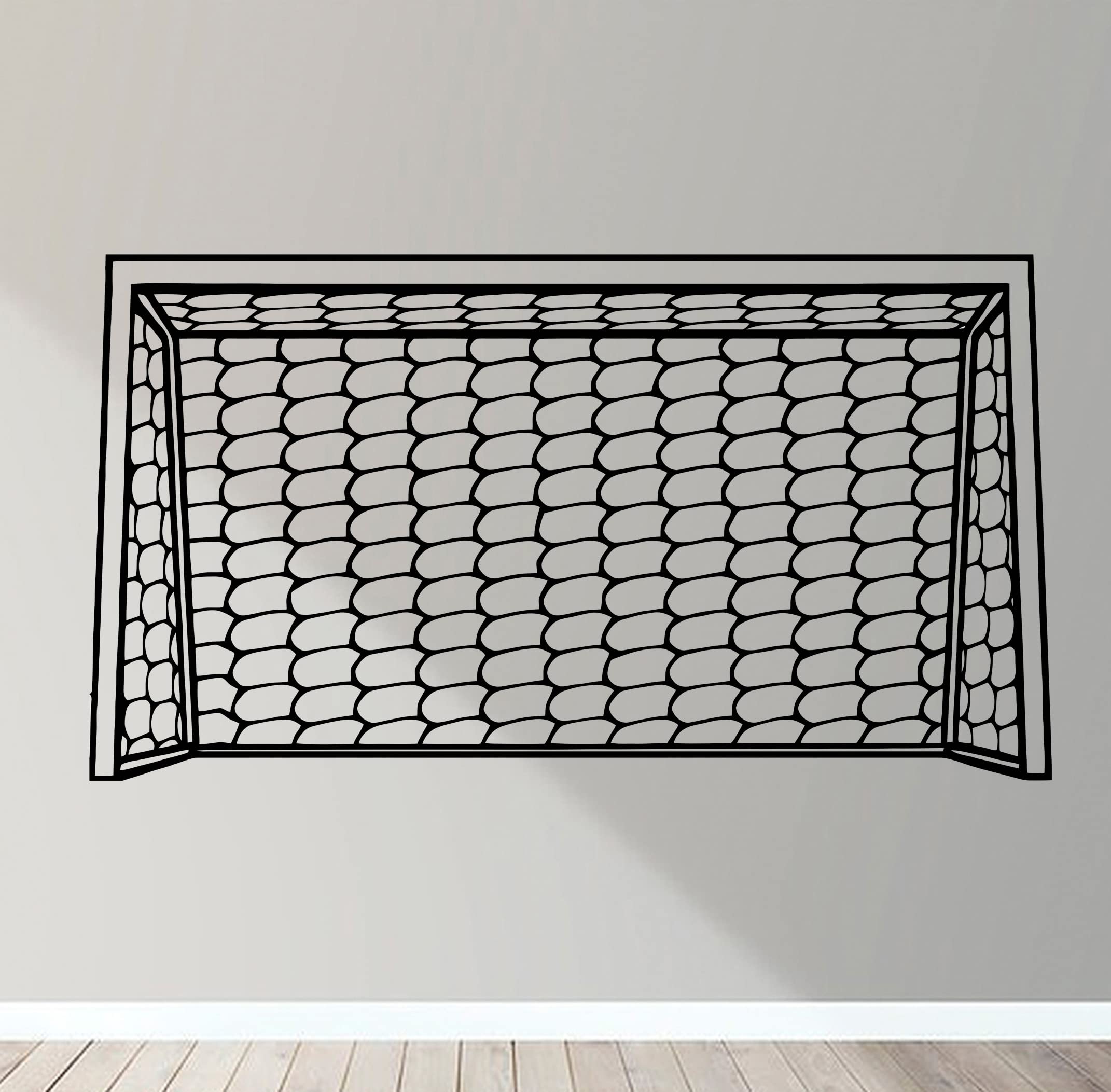 Football Goal Wall Art Decal Sticker Mural Decor Net Soccer Practice Training Target Goalkeeper