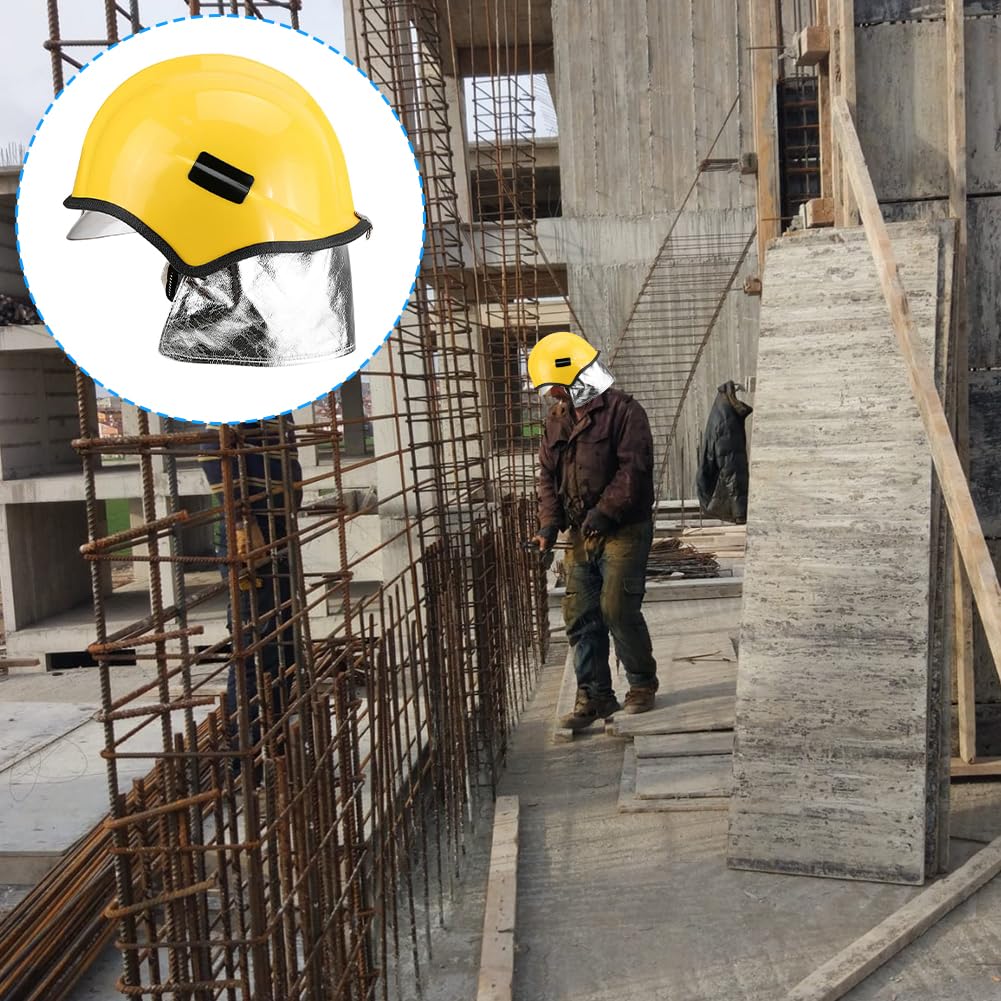 Casco De Bombero, Casco Reflectante Ignífugo Resistente Al Calor Casco De Seguridad De Plástico Duro Equipo De Protección Para La Construcción De Desastres