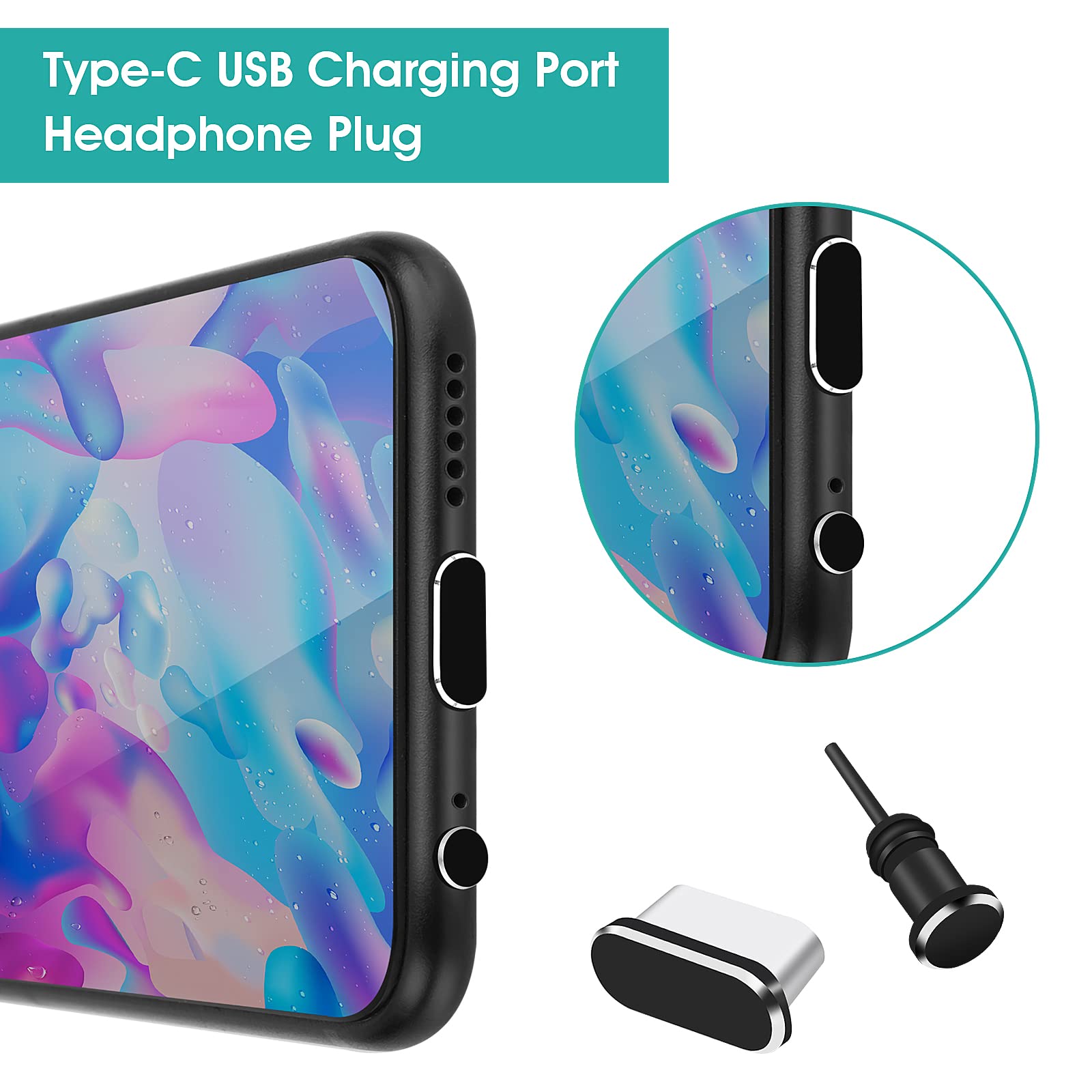 Uxcell Lot De 10 Capuchons Anti-poussière En Silicone Pour Port USB 2.0 Noir 13 Mm X 5 Mm