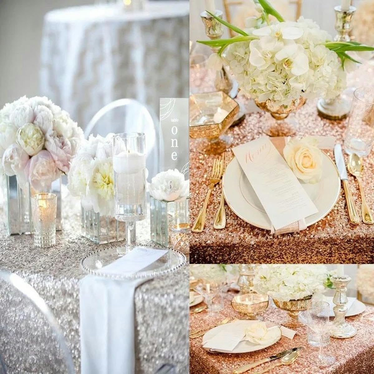 1 Mantel Rectangular, Mantel con Lentejuelas Brillantes, Falda de Mesa, decoración del hogar, Cubierta de Mesa, Fiesta de Boda, Verde, 120x180cm