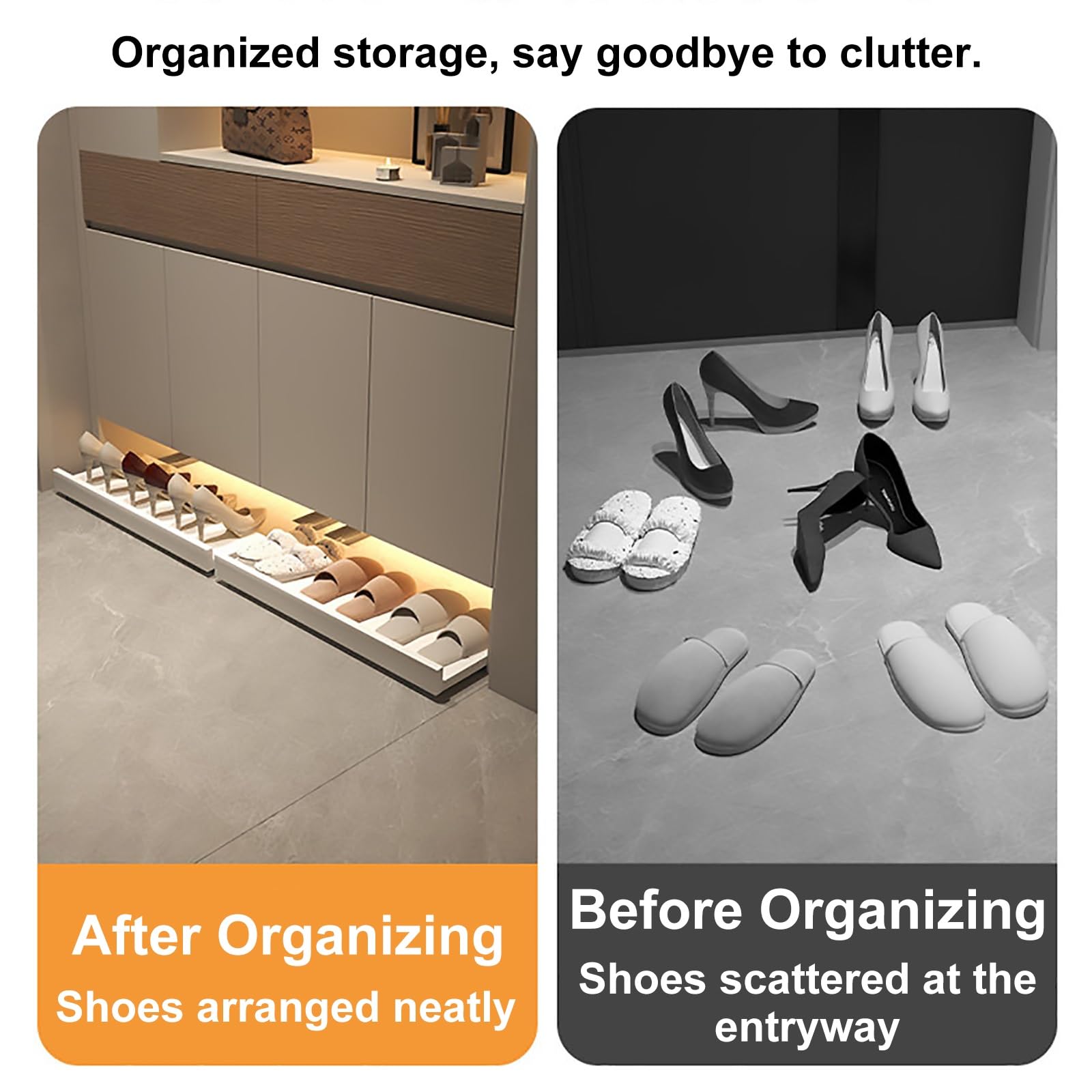 Cassetto Scarpe Push per Mobile Estraibile Senza Mani
