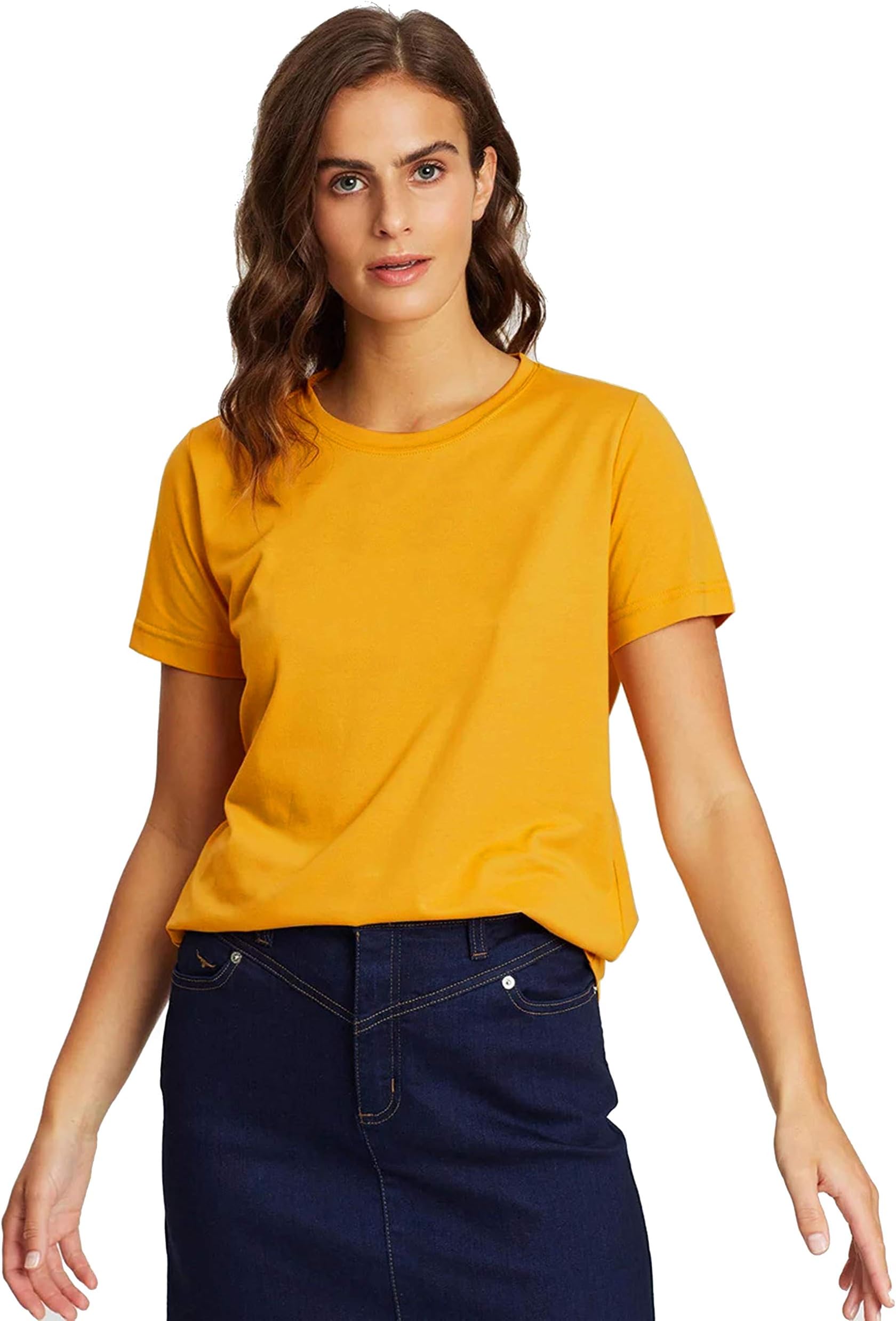 Women Plain Cotton T-Shirts