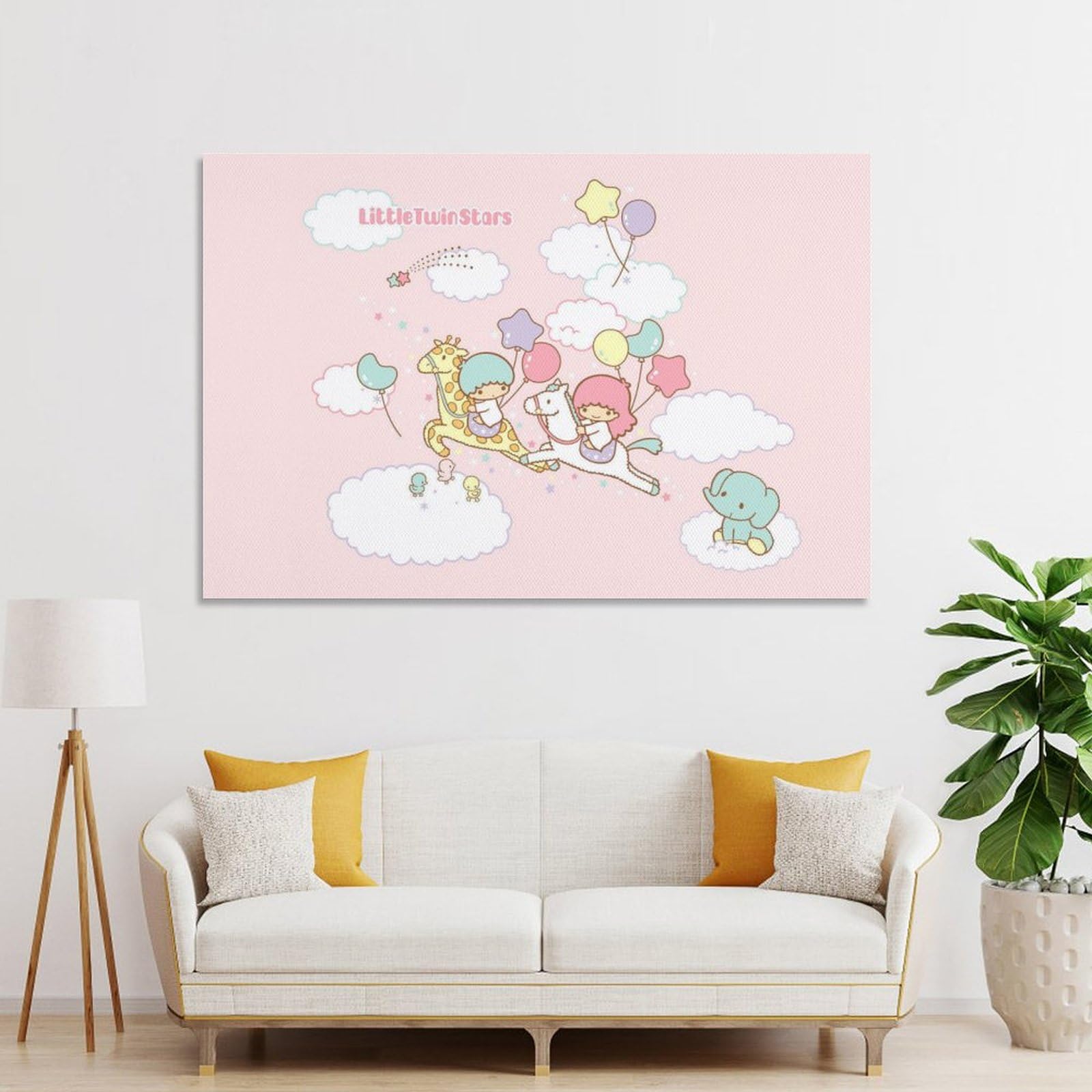 Amazon.co.jp: リトルツインスターズ キキララ アートポスター 飾り絵