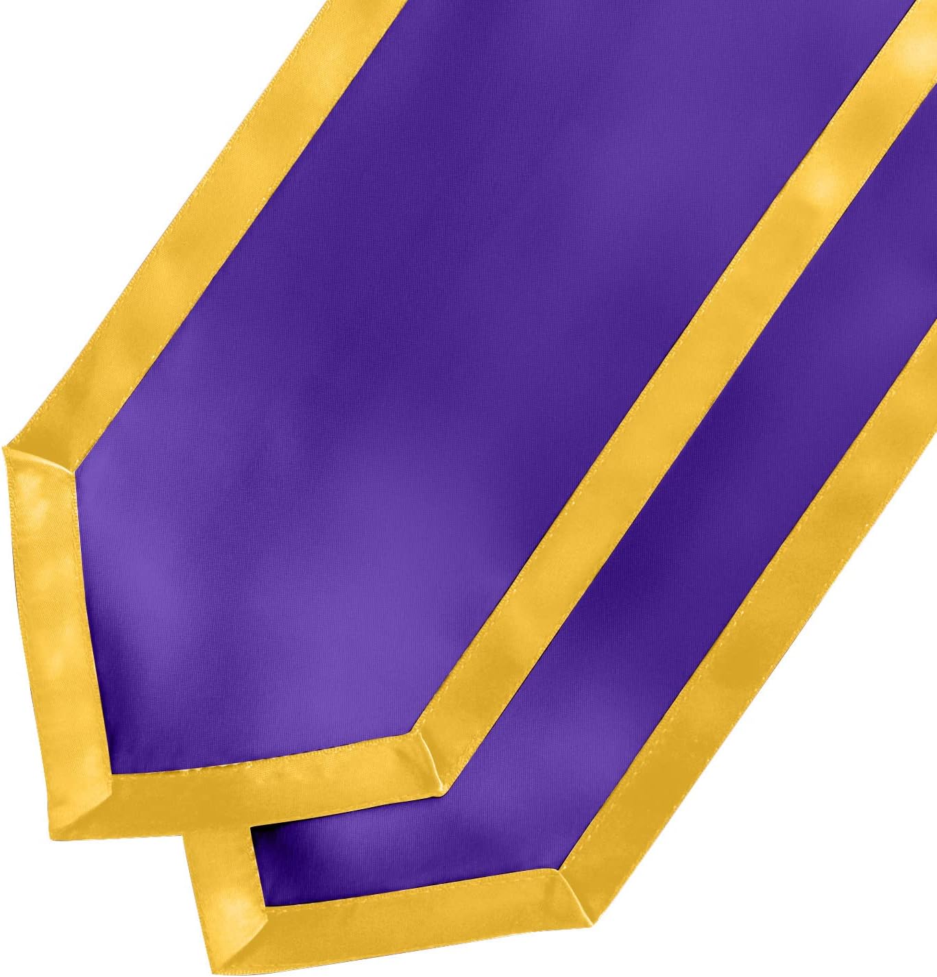Endea Graduation Plain Honor Stole With Trim Color & Classic End Adult Unisex 72"