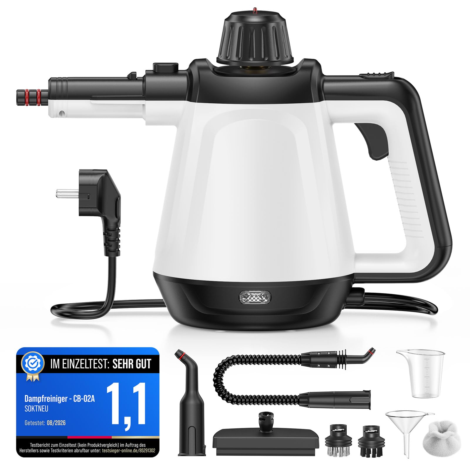 Dampfreiniger, 1200W Hochdruck-Dampfreiniger Handgerät für alles