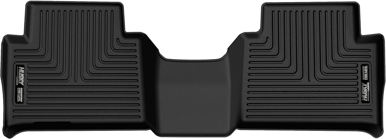 Husky Liners X-act Contour Floor Mats | Fits 2024-2026 Chevrolet Colorado & GMC Canyon Crew CAB ONLY | 2nd Row, 3-pc Black - 54971