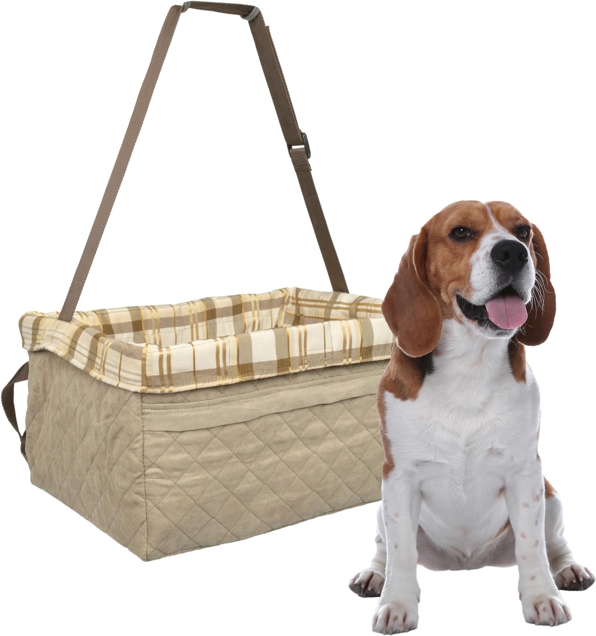 PetSafe Solvit Tagalong Deluxe Pet Car Booster Seat for Dogs, Extra Large